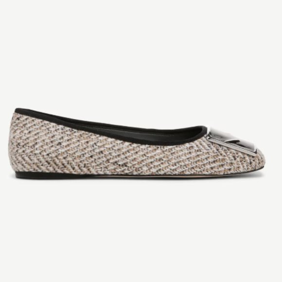 new SARTO by Franco Sarto Flexa Amaya 3 Ballet Flats in Black Multi Tweed 2… - Picture 3 of 7